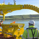 Image for article titled The giant power plug used for floating wind turbines is pretty damn cool